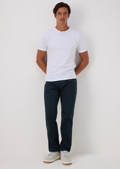 Navy Textured Chinos