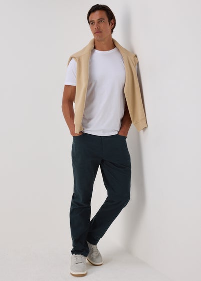 Navy Textured Chinos