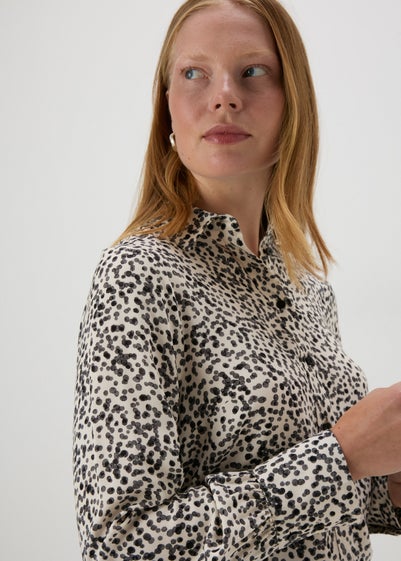 Burgundy Spot Print Shirt Reviews - Matalan