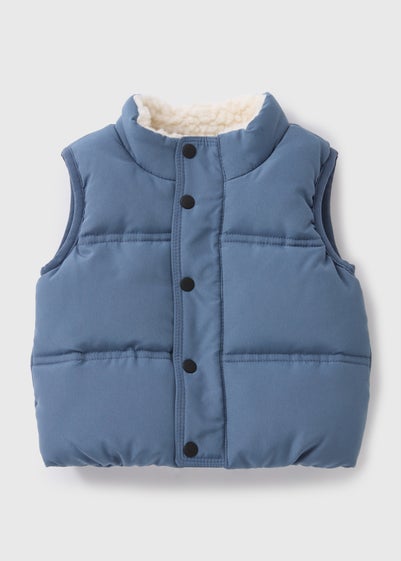 Baby Blue Padded Gilet (Newborn-23mths)