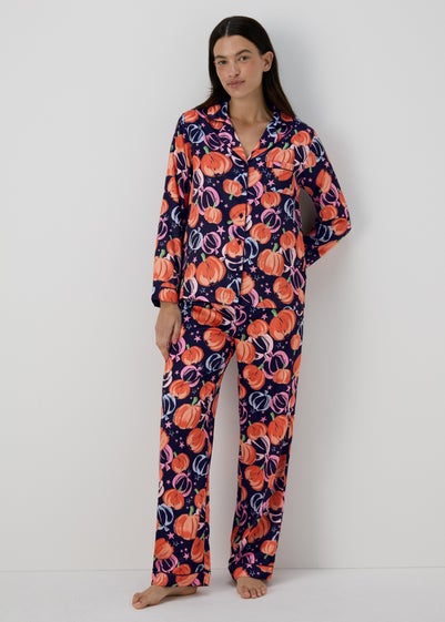 Navy Pumpkin Pyjamas