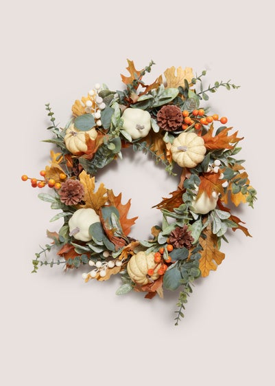 Multicolour Pumpkin Wreath