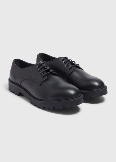 Taylor & Wright Black Derby Chunky Sole Shoe