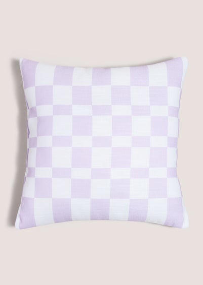 Pink Checkerboard Reversible Cushion (43cm x43cm)