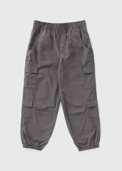 Girls Charcoal Parachute Trousers (7-15yrs)