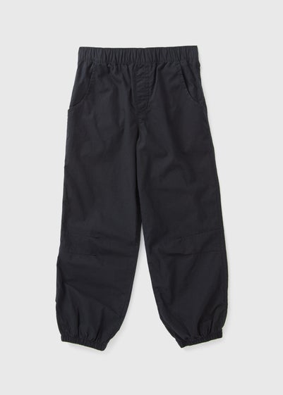 Girls Black Parachute Trousers (7-15yrs)