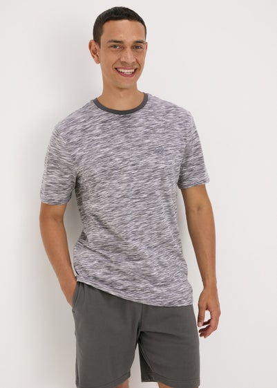 Lincoln Grey Space Dye T-Shirt