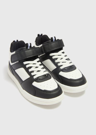 Boys Black High Top Trainers (Younger 10- Older 5)