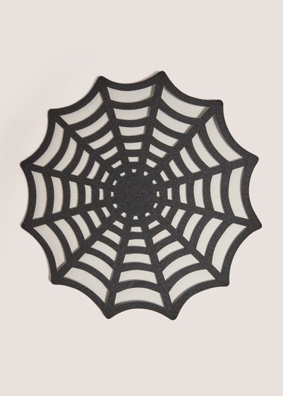 Halloween Black Spider Web Placemat