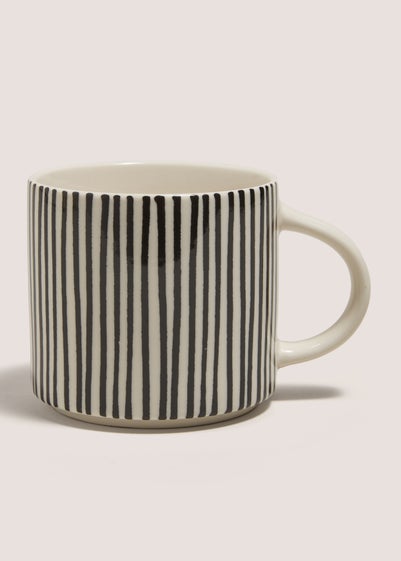 Monochrome Striped Mug