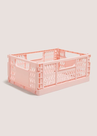 Pink Medium Collapsible Crate (290mmx215mmx115mm)