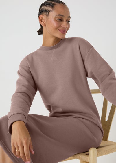 Taupe Midi Sweater Dress