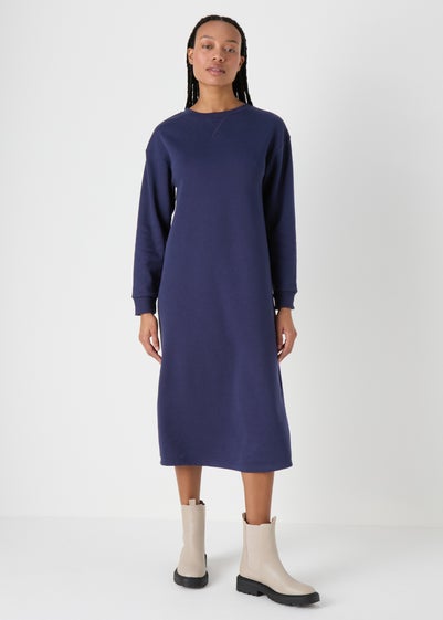 Navy Midi Sweater Dress