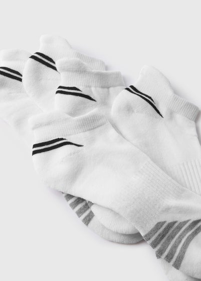 5 Pack White Trainer Socks