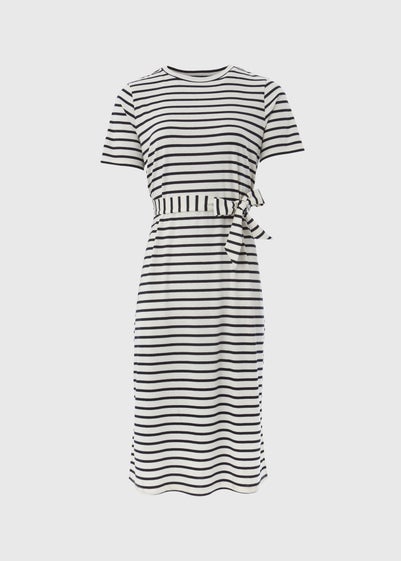 Et Vous Navy Stripe Jersey Dress