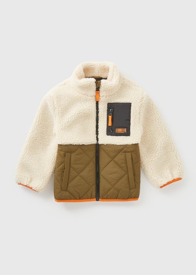 Boys Tan Fleece Jacket (1-7yrs)