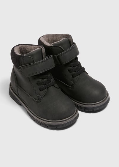 Boys Black Hiker Boots (Younger 4-12)