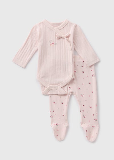 Baby Pink Bodysuit & Leggings Set (Newborn-18mths)