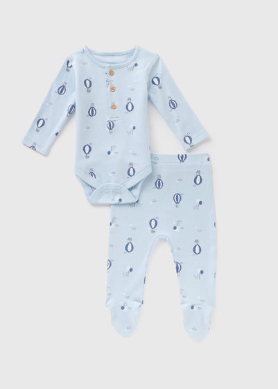 Baby Blue Balloon Bodysuit & Leggings Set (Newborn-18mths)