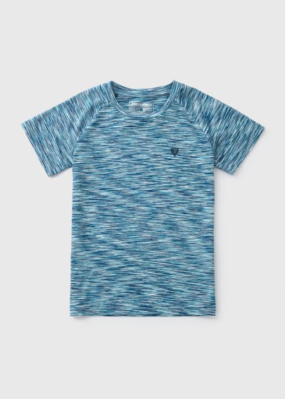 Boys Blue Space Dye T-Shirt (7-15yrs)