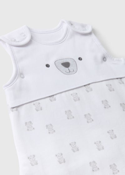 Baby White Bear Sleeping Bag (Newborn-18mths)