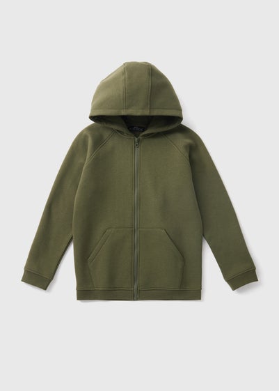 Boys Khaki Zip Up Hoodie (7-15yrs)