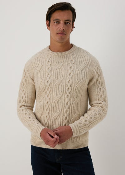 Ecru Cable Knit Jumper