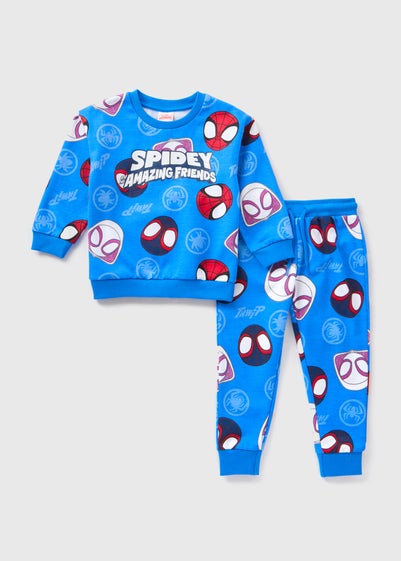 Marvel Kids Blue Spidey & Friends Sweatshirt & Joggers Set (1-7yrs)