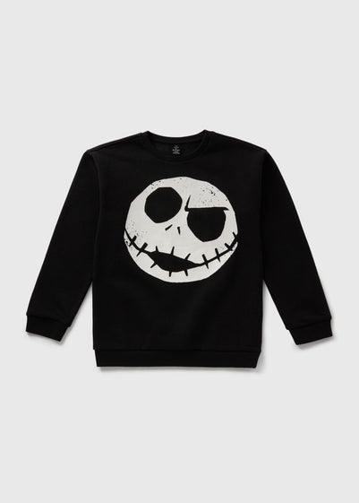 Kids Black Jack Skellington Sweat Top (1-12yrs)