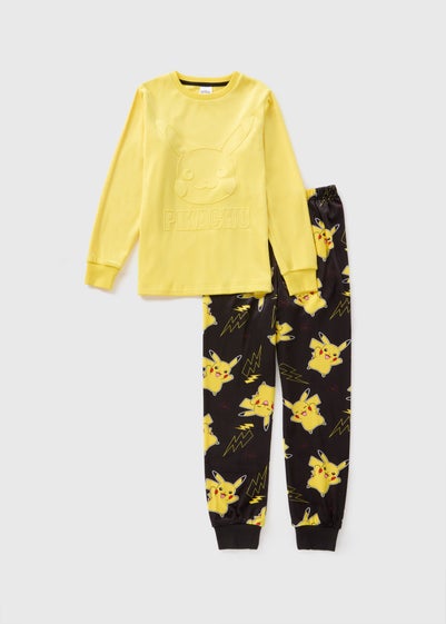 Pokémon Boys Yellow Pikachu Pyjama Set (4-12yrs)