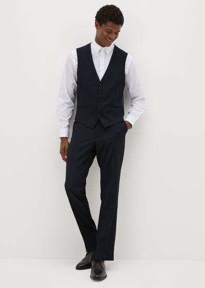 Taylor & Wright Dunham Navy Textured Evening Trousers