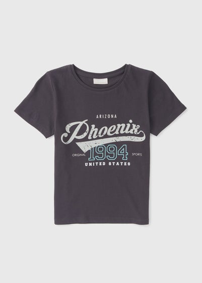 Girls Black Phoenix T-Shirt (7-15yrs)