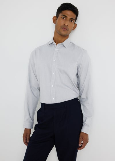 Taylor & Wright Grey Micro Check Slim Fit Shirt