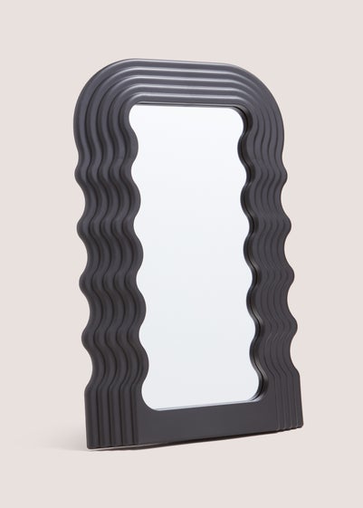 Black Wavy Mirror