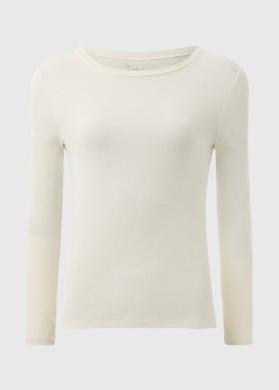 Cream Long Sleeve T Shirt