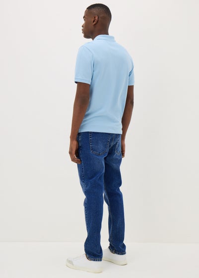 Mid Wash Slim Fit Jeans