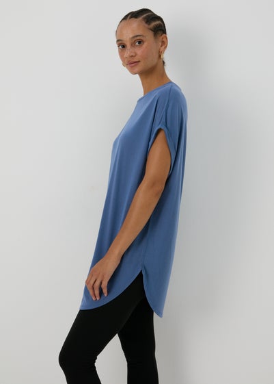 Blue Longline T-Shirt