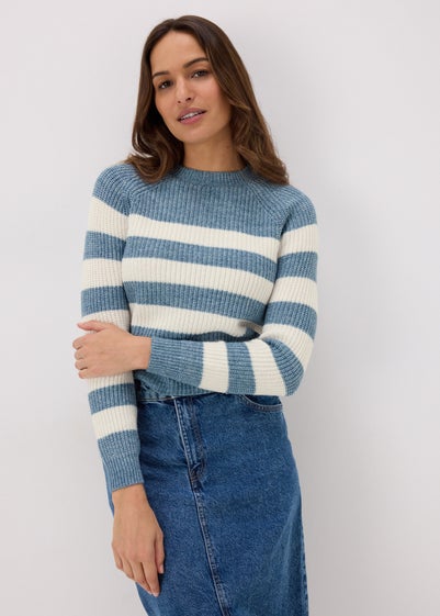 Blue Stripe Knitted Jumper