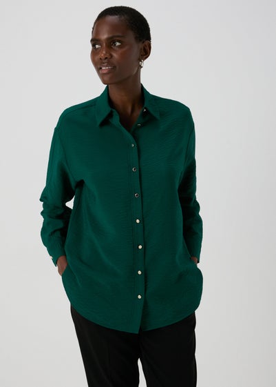 Et Vous Green Airflow Shirt