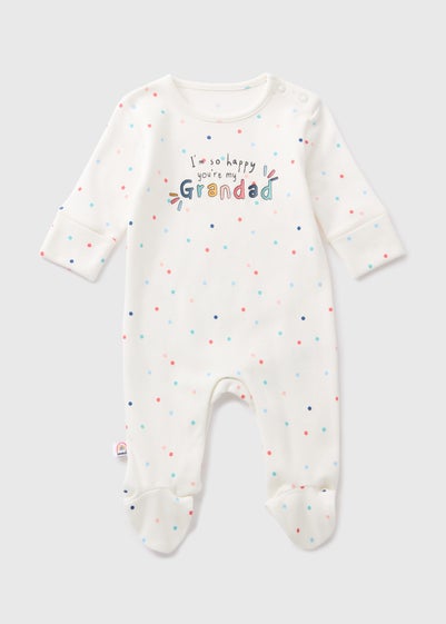 Baby Cream Grandad Sleepsuit (Newborn-18mths)