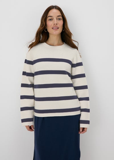 Papaya Petite Navy Stripe Jumper