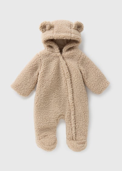 Baby Brown Borg Snowsuit (Newborn-18mths)