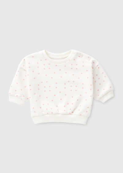 Baby Cream Crew Neck Sweatshirt (Newborn-23 mths)