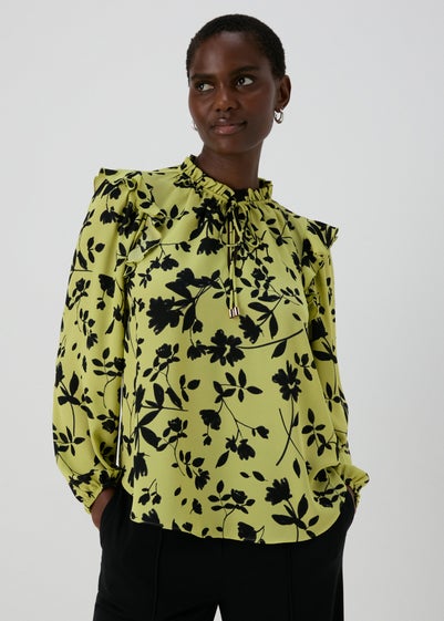 Et Vous Lime Floral Blouse