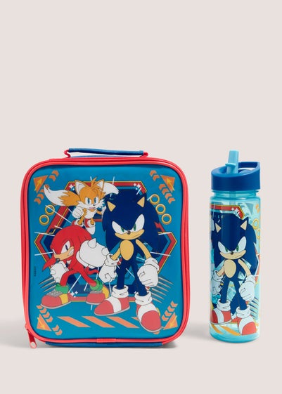 Sonic Blue Lunch Bag & Bottle (21cm x 24cm)