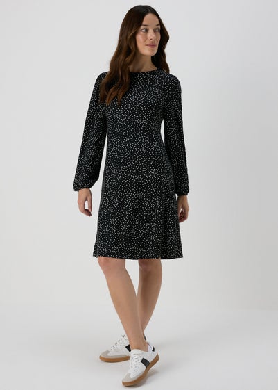 Black Spot Mini Dress