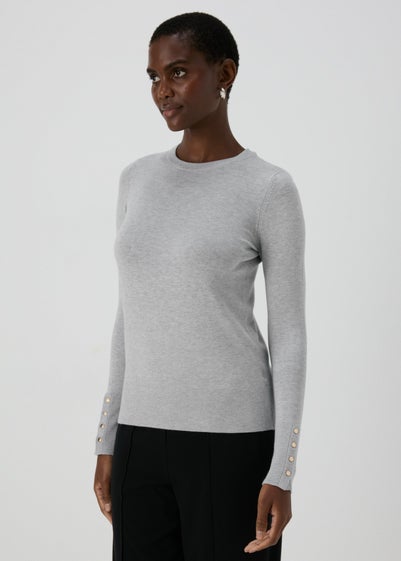 Et Vous Grey Gauge Jumper