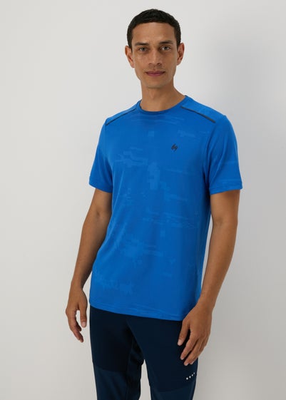 Blue Souluxe Jacquard T-Shirt