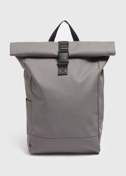 Charcoal Roll-Top Backpack