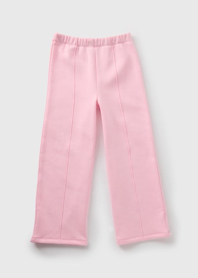 Girls Light Pink Wide Leg Joggers (1-7yrs)